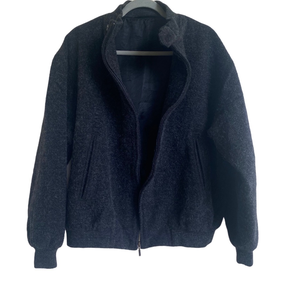 Fairway & Greene XL Wool Alpaca Blend Bomber Jacket Made In Peru
